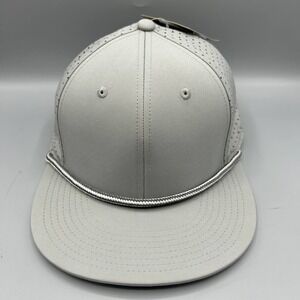 The Game Hat Men Gray Blank Plain Snap Back Cap New